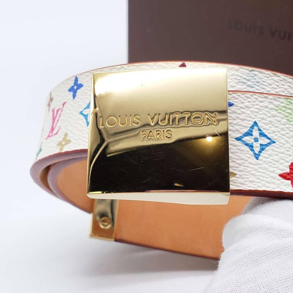 Authentic Louis Vuitton Belt Saint Tulle Carre - Picture 8 of 15